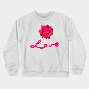 Sparkly Rose Crewneck Sweatshirt